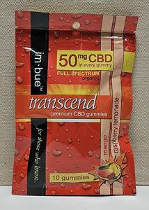 im-bue Transcend 50 mg CBD Gummies, 10 gummies