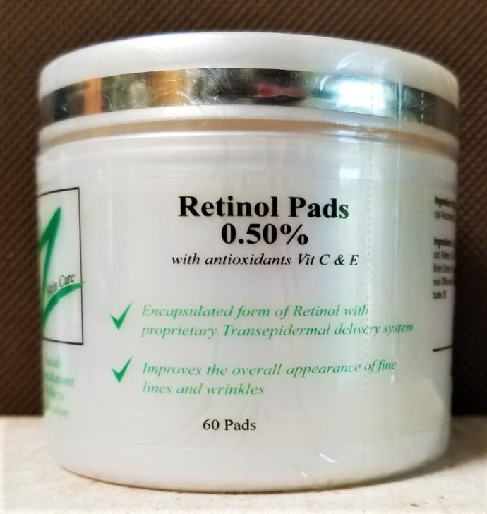 Retinol Pads 0.50% with Antioxidants, Vitamins C & E